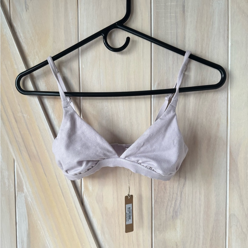 SKIMS Women Triangle Bralette Color Iris Mica ( Light Purple) XXS